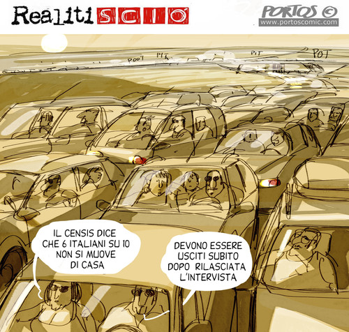 Cartoon: Bollino Nero (medium) by portos tagged esodo,controesodo,bollino,nero