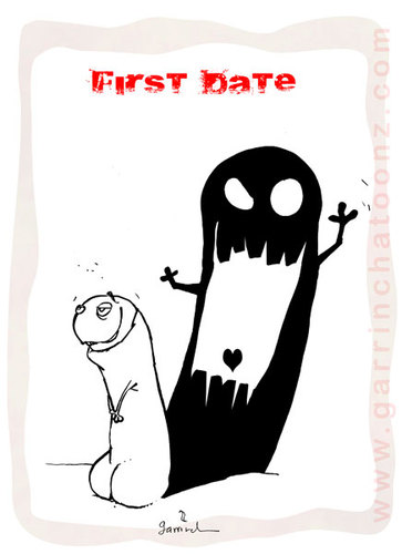 Cartoon: First date (medium) by Garrincha tagged 