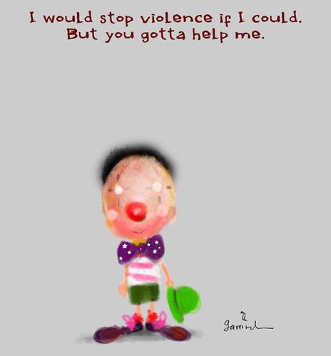 Cartoon: Help. (medium) by Garrincha tagged ilo
