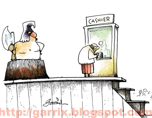 Cartoon: Modern execution (medium) by Garrincha tagged execution,gag,cartoon,garrincha