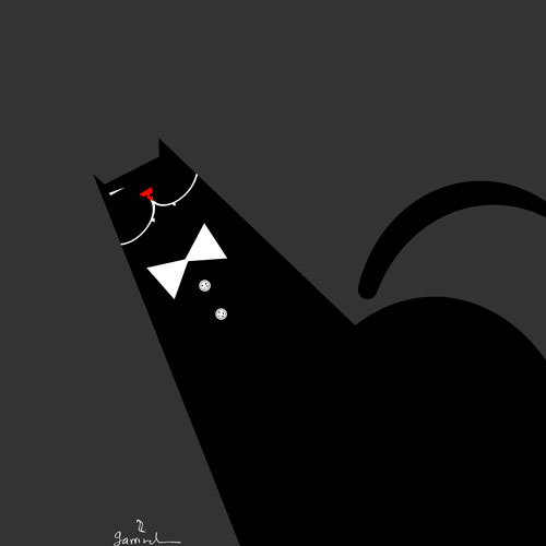 Cartoon: The cat of the Count. (medium) by Garrincha tagged ilos,the