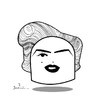 Cartoon: Mrs. Norma Jean (small) by Garrincha tagged ilos