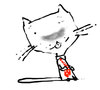 Cartoon: Tie (small) by Garrincha tagged cats,animals,coolness