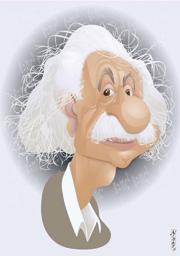 Cartoon: Einstein (medium) by buzz tagged albert