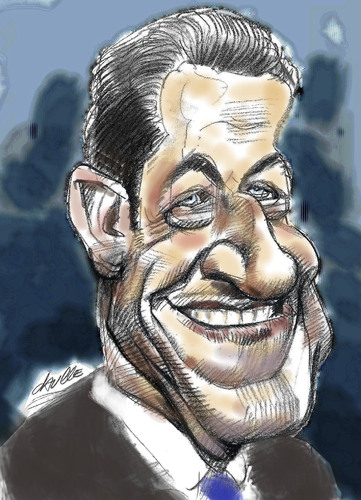 Cartoon: Nicolas Sarkozy (medium) by daulle tagged caricature,politique,france,daulle,sarkozy