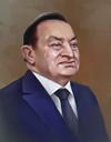 Cartoon: Mubarak (small) by Sigrid Töpfer tagged karikatur,portrait