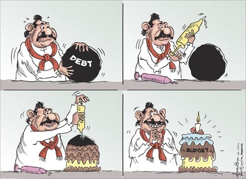 Cartoon: Budget (medium) by awantha tagged budget