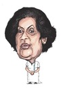 Cartoon: Chandrika Kumaratunge (small) by awantha tagged chandrika,kumaratunge