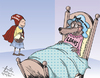 Cartoon: Red little riding hood (small) by awantha tagged red,little,riding,hood