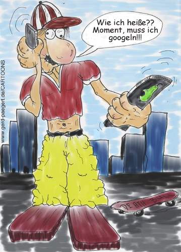 Cartoon: Geistige Verarmung (medium) by boogieplayer tagged alltag