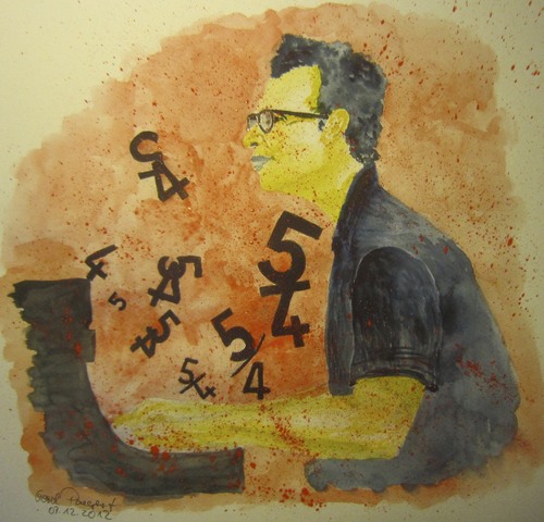 Cartoon: Tribute to Dave Brubeck (medium) by boogieplayer tagged musik