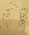 Cartoon: Einigkeit (small) by boogieplayer tagged kirche,und,staat