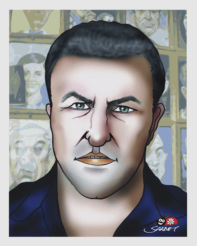 Cartoon: MARIAN AVRAMESCU portrait-2 (medium) by saadet demir yalcin tagged mav