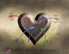 Cartoon: Heart of stone... (small) by saadet demir yalcin tagged saadet,sdy,heart,stone,arrow