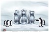 Cartoon: In memory of Vajra (small) by saadet demir yalcin tagged saadet,sdy,vajra,threemonkeys,penguin,climate