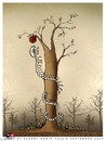 Cartoon: Such a one evolution (small) by saadet demir yalcin tagged saadet,sdy,globalwarming,snake,apple,tree,climate