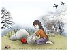 Cartoon: to protect (small) by saadet demir yalcin tagged saadet sdy