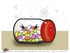 Cartoon: To take shelter (small) by saadet demir yalcin tagged saadet,sdy,world,smart,fly,atomic,sugar,jar