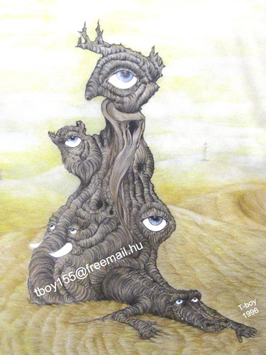 Cartoon: DESERT EYES (medium) by T-BOY tagged desert,eyes