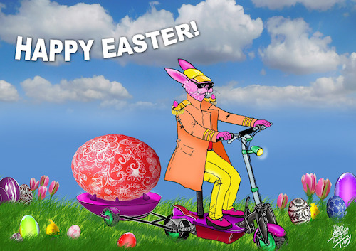 Cartoon: HAPPY EASTER (medium) by T-BOY tagged happy,easter