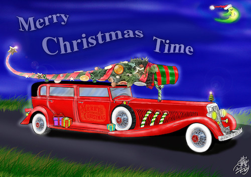 Cartoon: Merry Christmas (medium) by T-BOY tagged merry,christmas