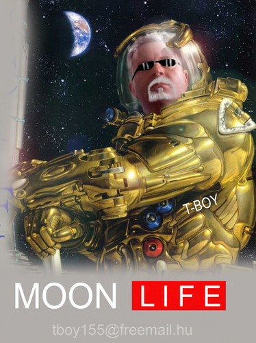 Cartoon: MOON LIFE (medium) by T-BOY tagged moon,life