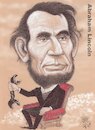 Cartoon: Abraham Lincoln 1809  1865 (small) by T-BOY tagged abraham,lincoln,1809,1865