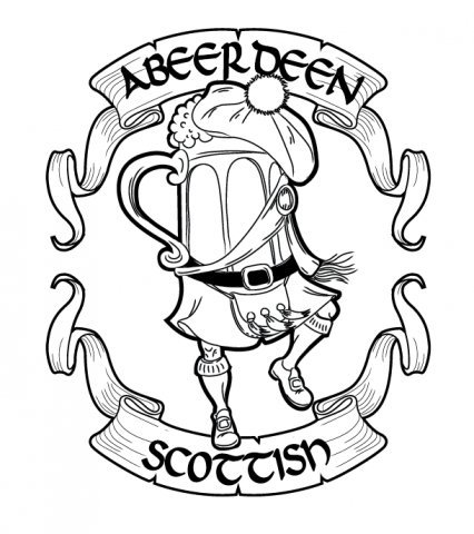 Cartoon: sketch for pub aBEERdeen (medium) by Braga76 tagged logo,beer