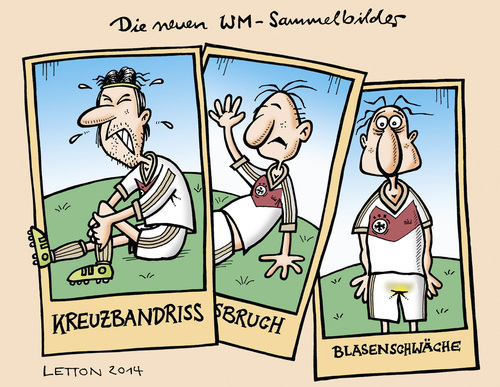 Cartoon: Ohne Worte! (medium) by Nottel tagged sammelbilder,jogi,großkreutz,deutschland,brasilien,weltmeisterschaft,soccer,football,fußball