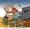 Cartoon: Der gute Vorsatz. (small) by Nottel tagged vorhaben,pläne,lebenswandel,gesundheit