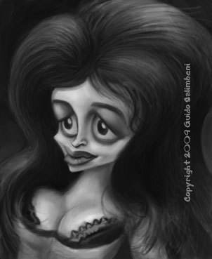 Cartoon: Helena-Bonham-Carter (medium) by guidosalimbeni tagged helena,bonham,carter