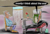 Cartoon: burnout (small) by wheelman tagged death,job,work,live,psychiatrist