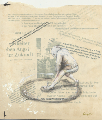 Cartoon: Leiharbeit (medium) by KREMPEL tagged leiharbeit,ausbeutung