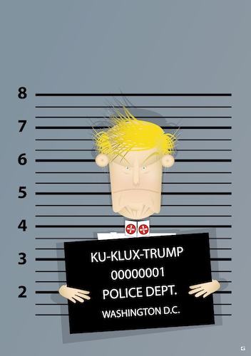 Cartoon: Ku-Klux-Trump (medium) by gulekk tagged america,trump,president,election,2018,congress,usa