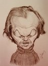 Cartoon: shinning (small) by sahannoyan tagged jack,nicholson,shinning