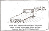 Cartoon: Endlich raus aus dem Trott (small) by Oliver Kock tagged arbeitslosigkeit,bett,mann,veränderung,trott