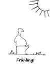 Cartoon: Frühling (small) by Oliver Kock tagged frühling,mann,gefühle,sex,sonne,spring,springtime,sun,warmth,man,erection,hormone,erregung,wärme,lust