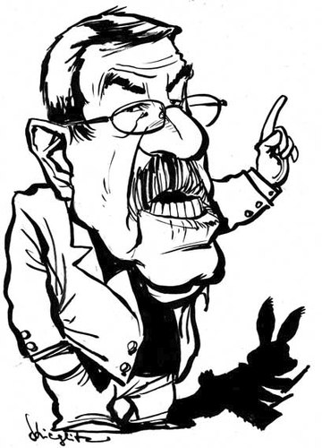 Cartoon: Günter Grass (medium) by stieglitz tagged günter,günther,grass,karikatur,caricature