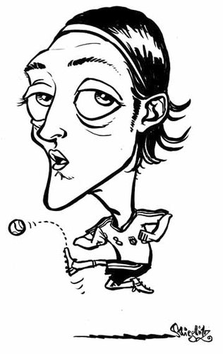 Cartoon: Mesut Özil (medium) by stieglitz tagged mesut,özil,nemo,karikatur,caricature