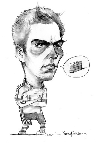 Cartoon: Philipp Lahm (medium) by stieglitz tagged philipp,lahm,karikatur,caricature