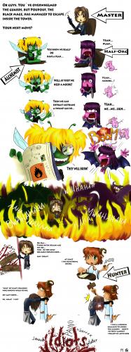 Cartoon: Chemistry between us... (medium) by KirbyCrew tagged dsa,rpg,sith,alchimist,dragonfly,demon,devil,orc,tobacco