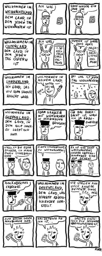 Cartoon: Weihnachtsland (medium) by gloiman tagged weihnachten,ostern,adam,sandler