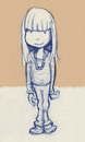 Cartoon: anna (small) by michaelscholl tagged sketch,girl,standing