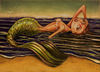 Cartoon: beached (small) by michaelscholl tagged mermaid