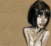 Cartoon: Unexpected (small) by michaelscholl tagged woman,cartoon,portrait,sexy
