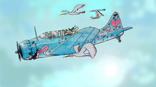 Cartoon: DEVIATION (medium) by Florian Quilliec tagged plane