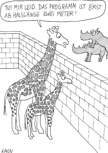 Cartoon: Giraffen und Nashörner (medium) by KAYSN tagged giraffe,nashorn