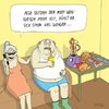 Cartoon: Kein Fleisch essen (small) by KAYSN tagged übergewicht,fleisch,vegetarismus