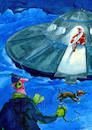Cartoon: Überflieger (small) by sobecartoons tagged weihnachtsmann,alien,ufo,nachtwandler