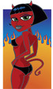 Cartoon: Devil Girl Cartoon Character (small) by Coghill Cartooning tagged devil woman cartoon character design girl sexy cute pinup